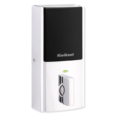Kwikset Home Connect 620 Smart Lock, Z-Wave 700 Long Range, Contemporary with Deadbolt, Polished Chrome